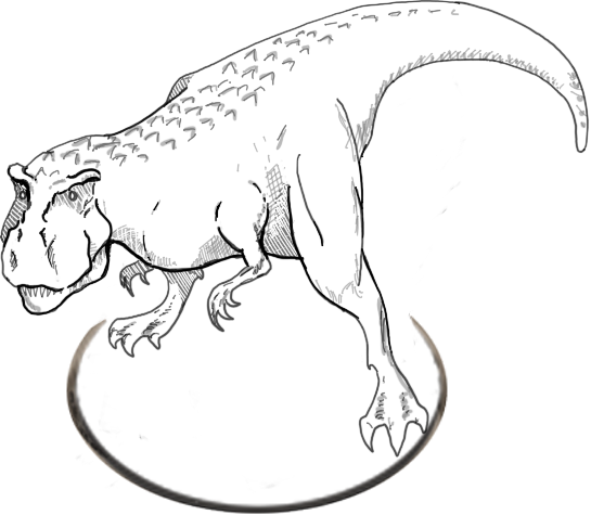 Hand drawn T-Rex