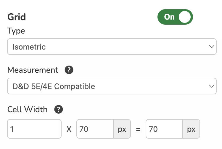 config page for iso